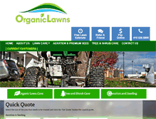 Tablet Screenshot of organiclawns.net